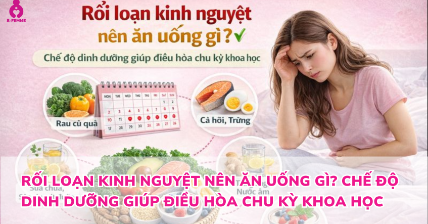 Rối loạn kinh nguyệt nên ăn uống gì? Chế độ dinh dưỡng giúp điều hòa chu kỳ khoa học