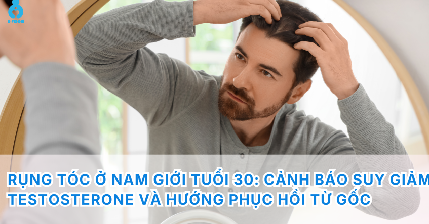 Rụng tóc ở nam giới tuổi 30: Cảnh báo suy giảm testosterone và hướng phục hồi từ gốc