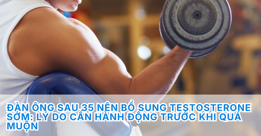 Đàn ông sau 35 nên bổ sung testosterone sớm: Lý do cần hành động trước khi quá muộn