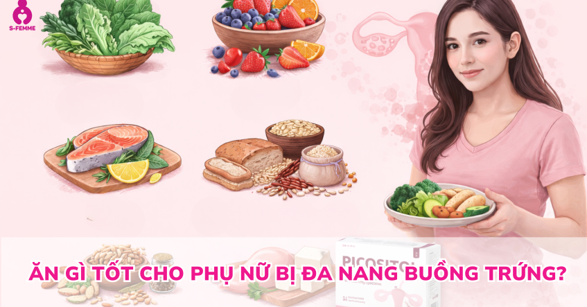 Ăn gì tốt cho phụ nữ bị đa nang buồng trứng? Hướng dẫn dinh dưỡng khoa học giúp cải thiện nội tiết và khả năng mang thai