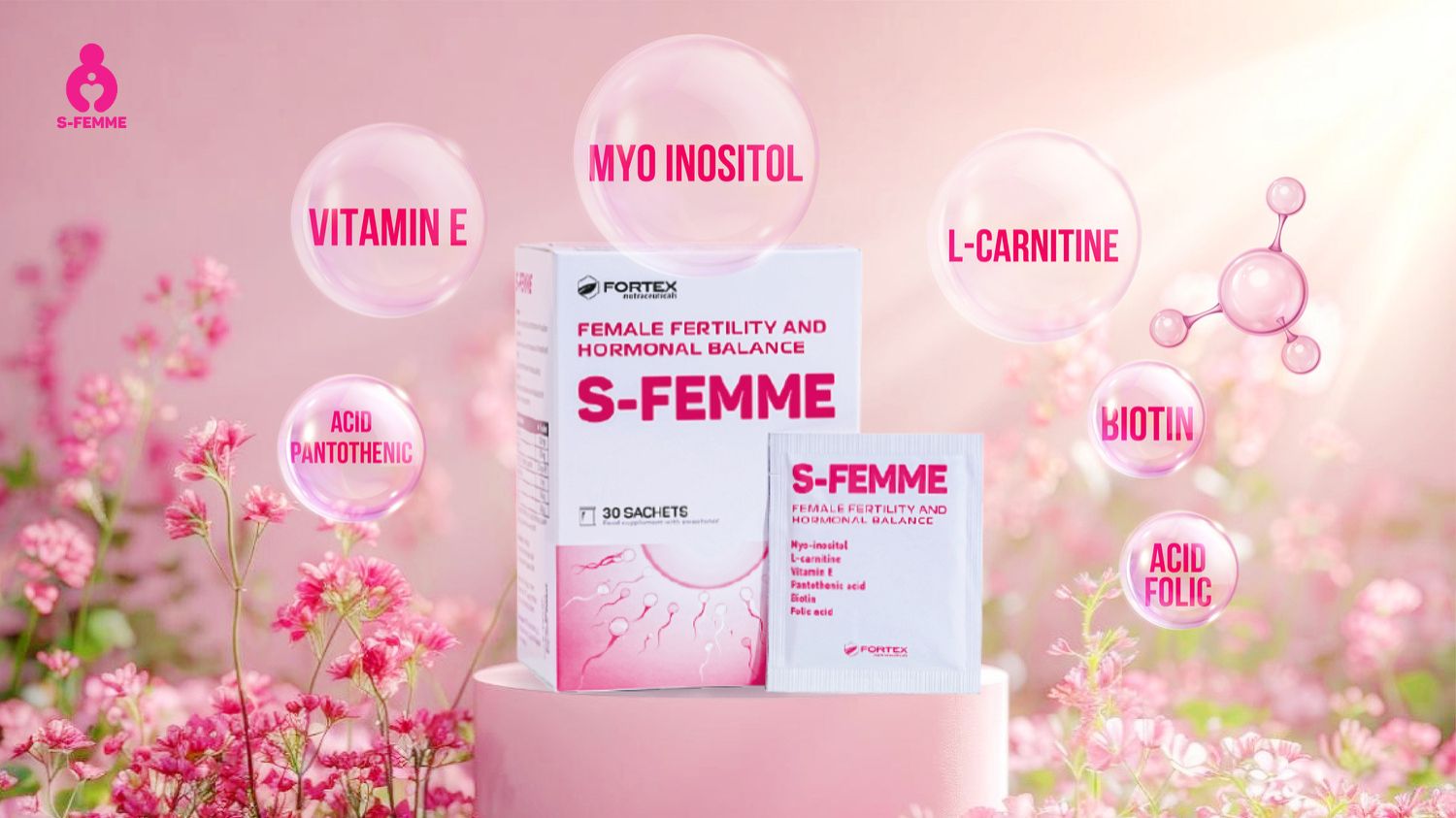 S-FEMME Hỗ trợ bổ trứng cho nữ giới