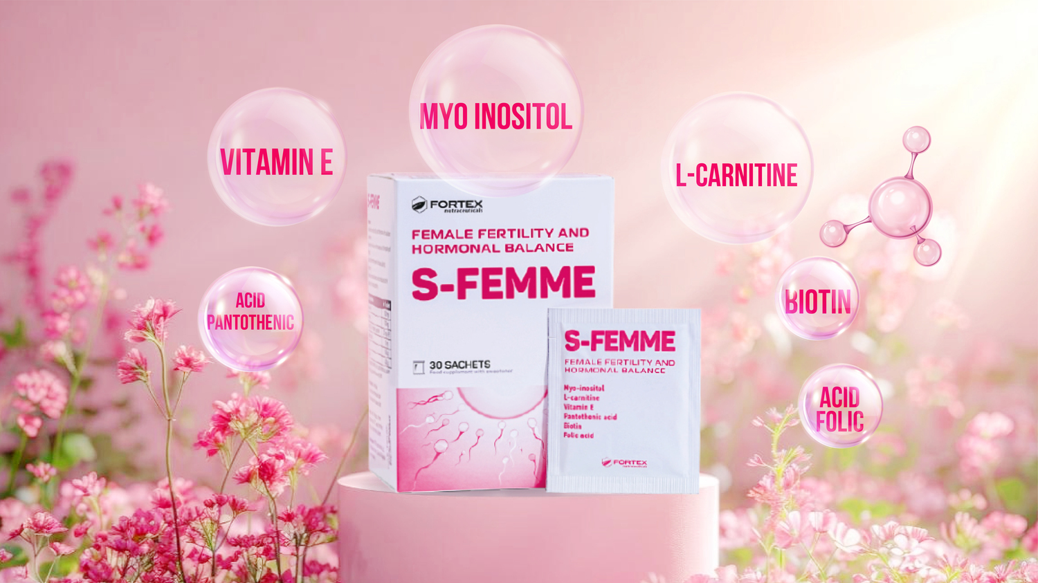 S-FEMME - Dinh dưỡng chuyên biệt bổ trứng cho nữ giới