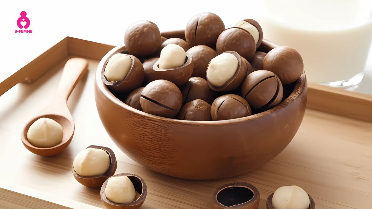 Hạt Macca giúp dưỡng trứng hiệu quả nhờ chứa 31 loại khoáng chất