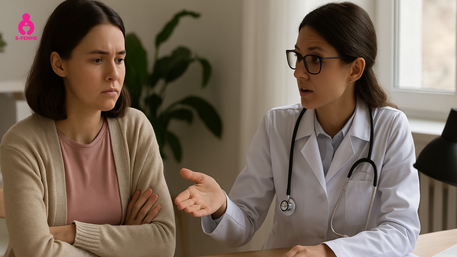 Thăm khám kiểm tra nội tiết là bước đầu tiên trong quy trình IVF đa nang buồng trứng