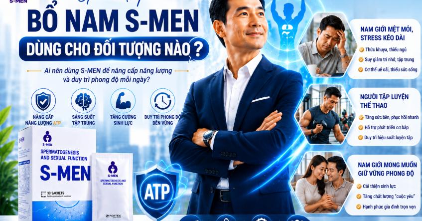 Bổ Nam S-Men Dùng Cho Đối Tượng Nào? Giải Mã Bí Quyết Nâng Cấp Năng Lượng