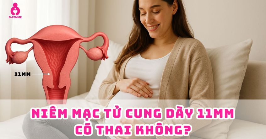 Giải đáp: Niêm mạc tử cung dày 11mm có thai không?